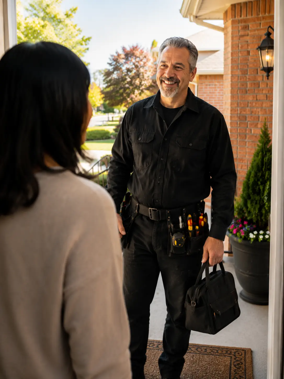 Experienced electrician meeting homeowner Scarborough — FlashPro Electric